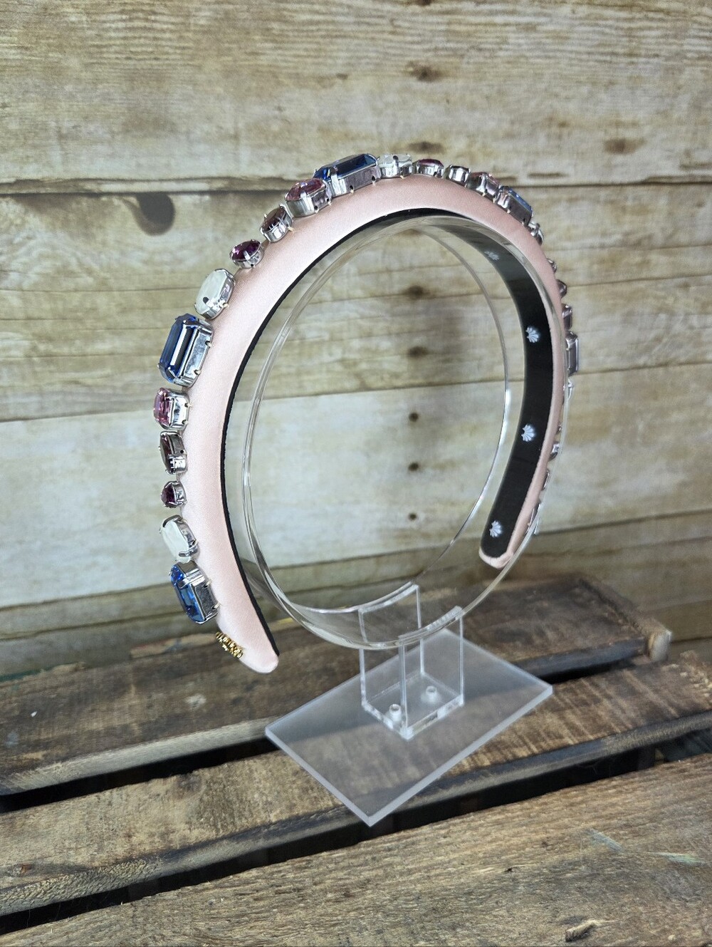 Lele Sadoughi Swarovski Rose Lavender Gigi Headband